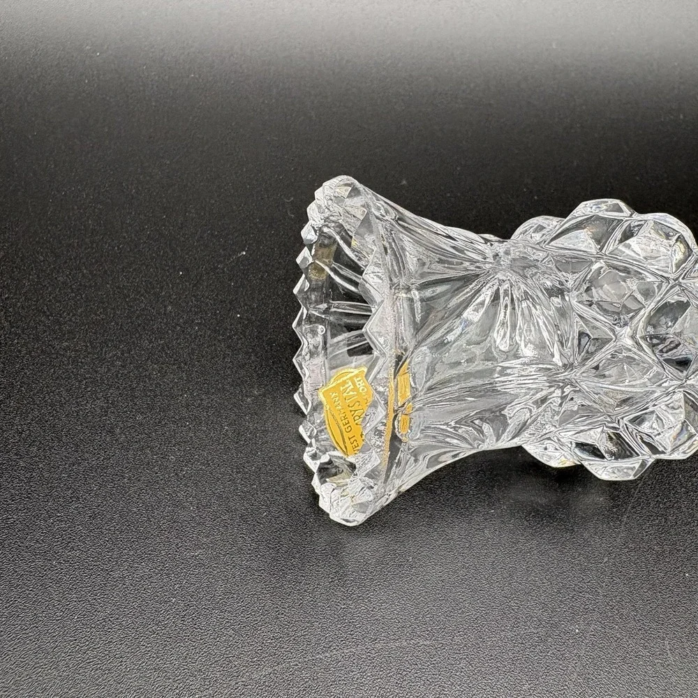 VTG‎ Kristal Zajecar 24% Lead Crystal Bud Vase / Yugoslavia